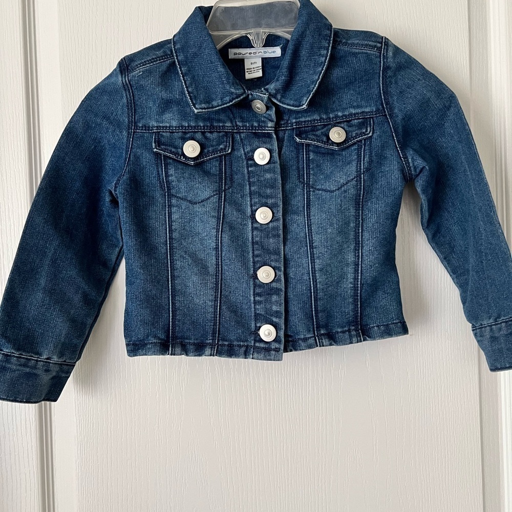 Girls Reverse Sequins Denim Jean Jacket Size Small - Picture 4 of 7